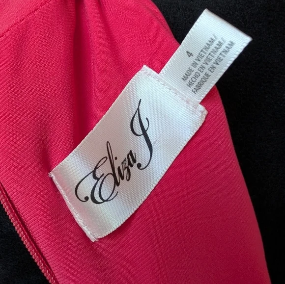 Eliza J High Neck Sleeveless Long Dress in Coral Pink Size 4 - Picture 13 of 14